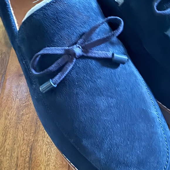 NEW Vionic Women’s Navy Blue Finley Suede Tassle Loafer 9.5 Shoes Slip On - Picture 9 of 13